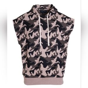 Paisley & Gray Men's Camo Sleeveless Pullover Hoodie Large & XL